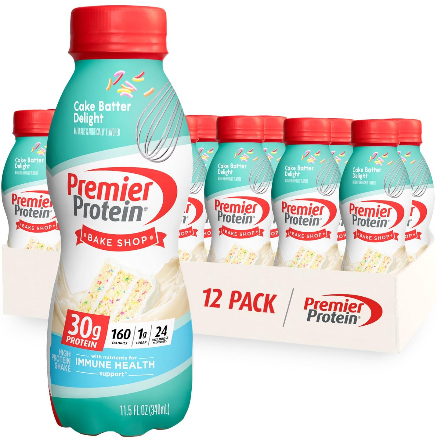 Premier Protein Shake.  30g Protein 24 Vitamins 1g Sugar Minerals Nutrients to Support Immune Health. 11.5 fl oz - Big Sale