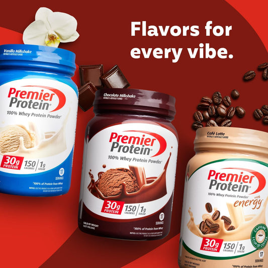 Premier Protein Protein Powder. 30g Protein. 1g Sugar. No Soy Ingredients. Gluten Free - Special offer limited time sale