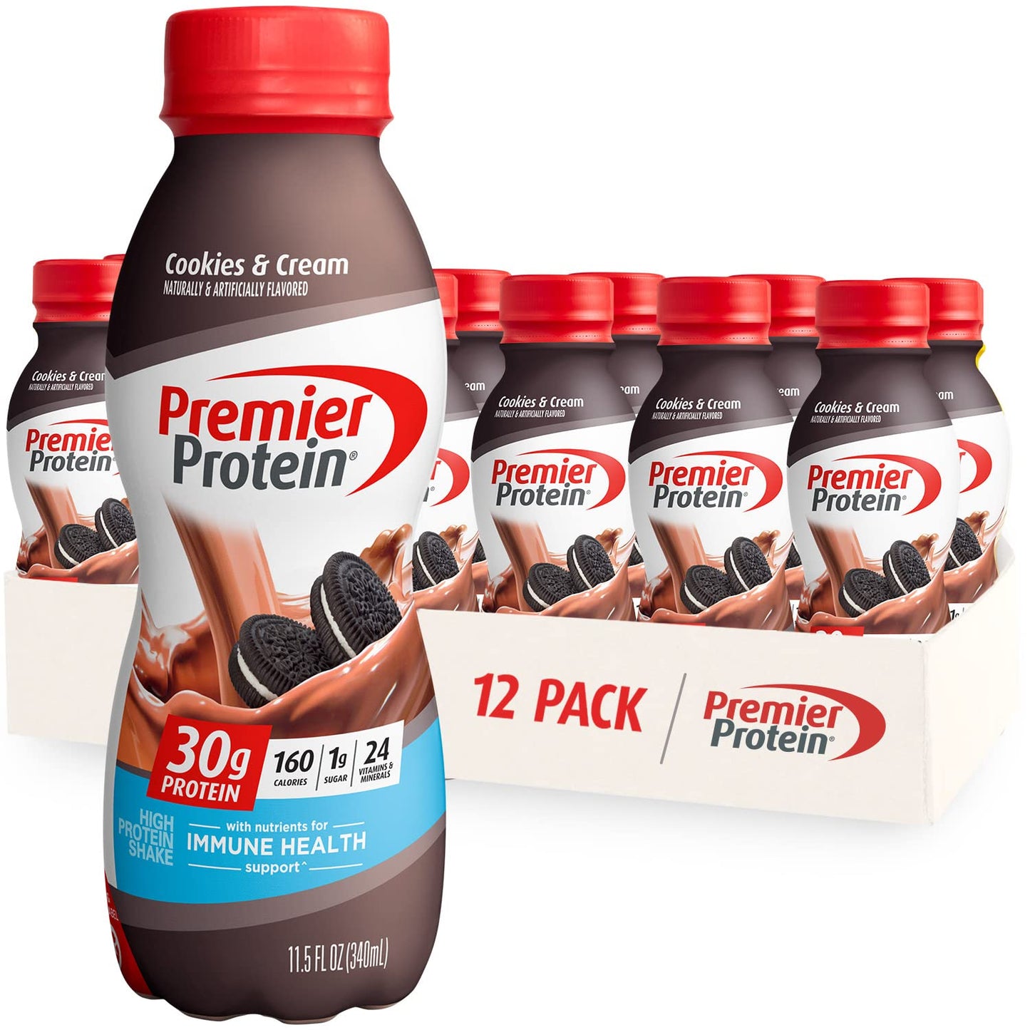 Premier Protein Shake.  30g Protein 24 Vitamins 1g Sugar Minerals Nutrients to Support Immune Health. 11.5 fl oz - Big Sale
